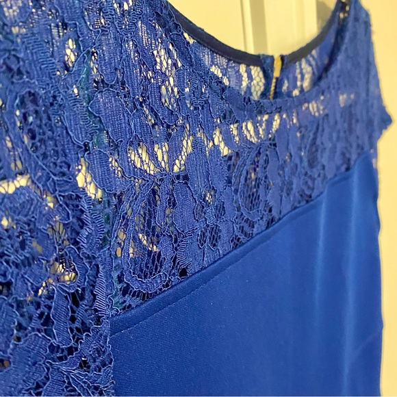 Blue Business Causal Metaphor Dress - Picture 2 of 5